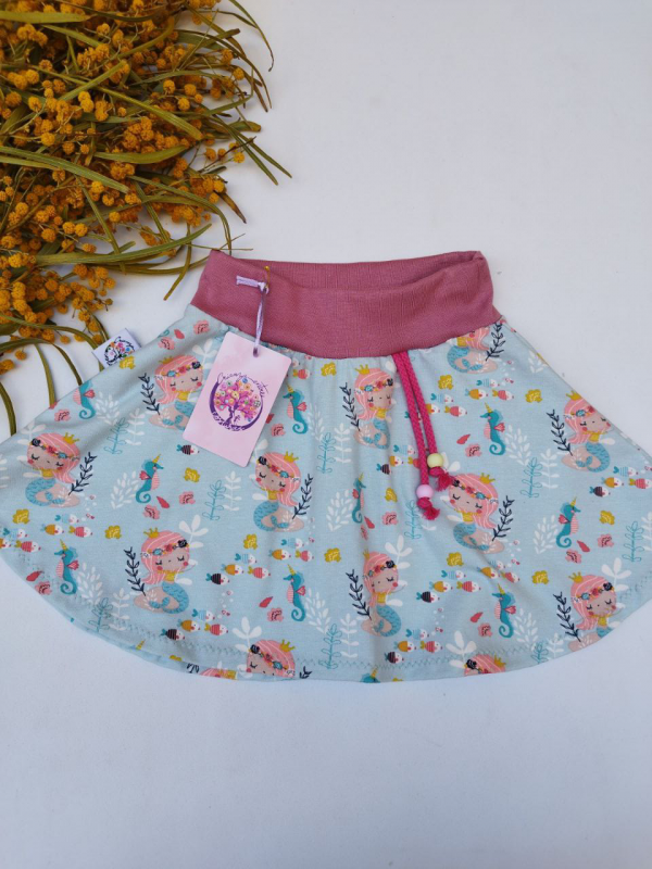 falda voladora infantil sirenas